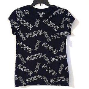 Wound Up Black 'NOPE' Graphic Tee